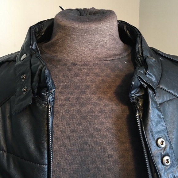 Large black jacket Paul Rizk Men's Black Puffer jacket grand manteau d’hiver - Picture 6 of 15